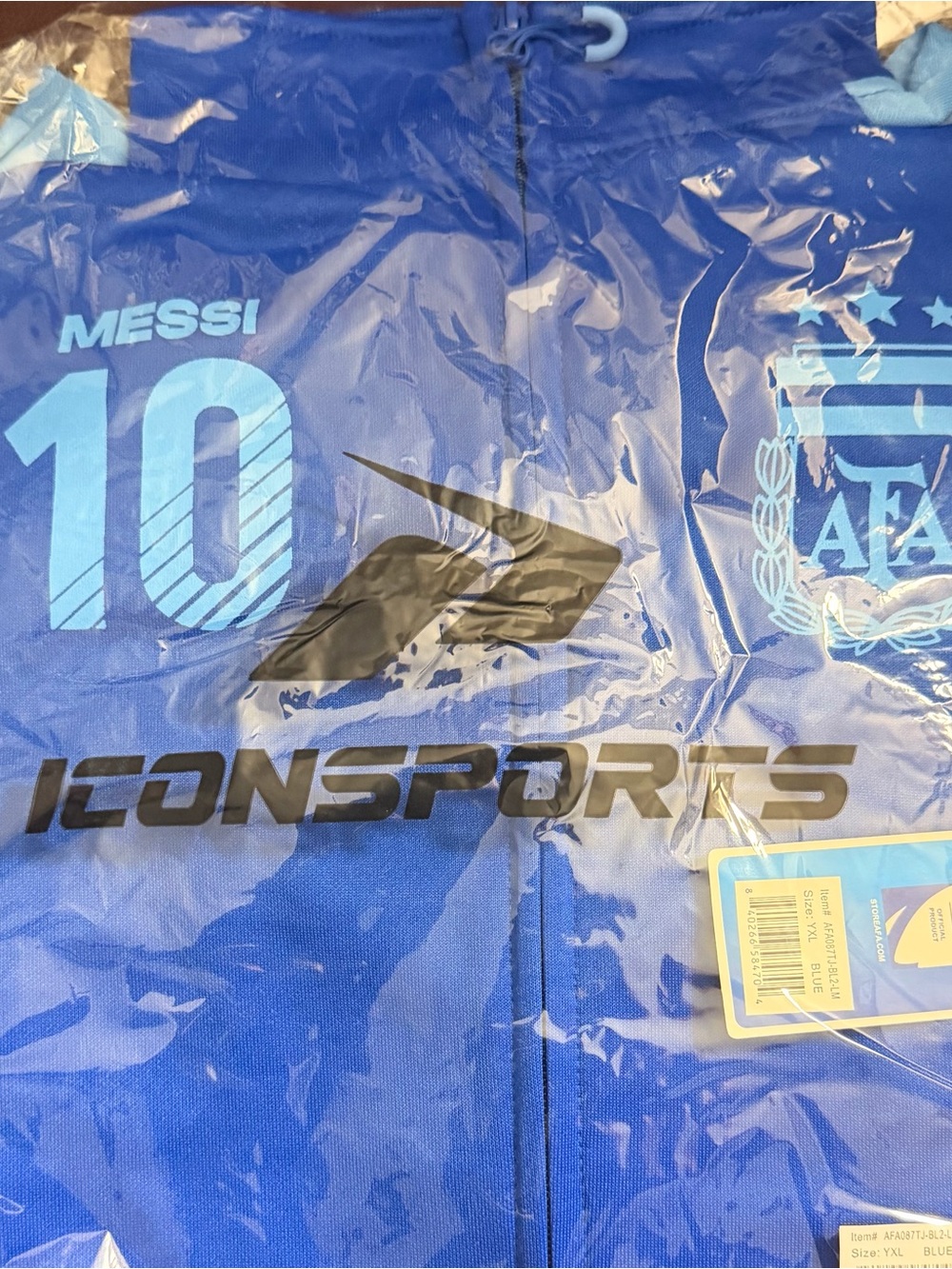 Kids' Blue Messi 10 Athletic Jacket